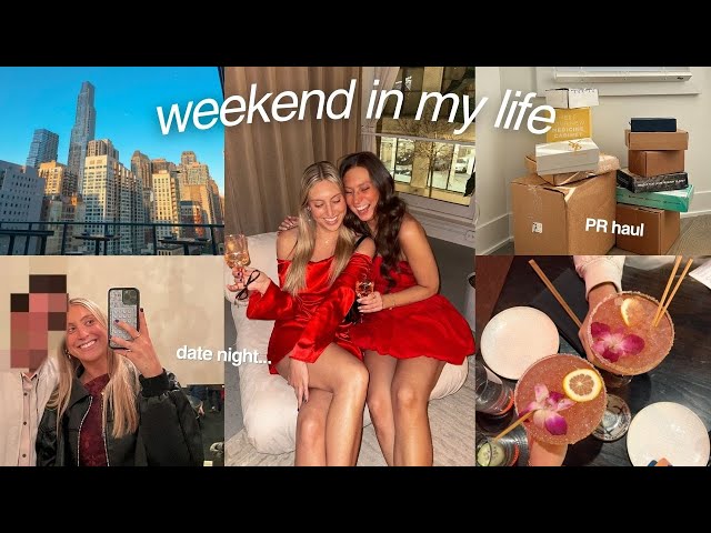 weekend in my life | valentine's day date, guitar lesson, & PR unboxing