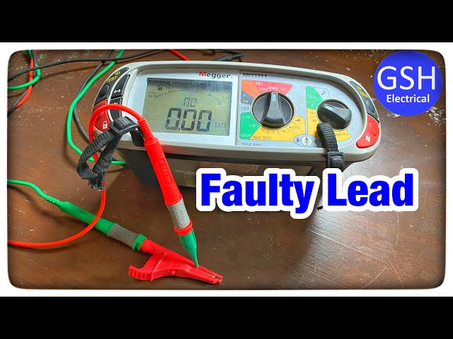 Faulty⚡️Test Lead on Megger 1711 MFT Tester