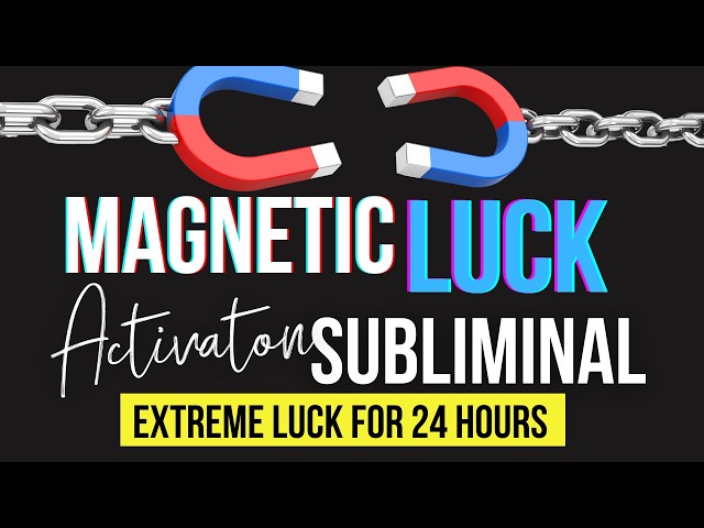 For 24 hours you will be magnetic 🧲 | TRY IT FOR YOURSELF! | Magnetic Luck Subliminal