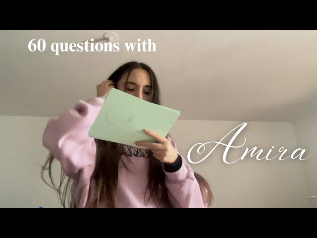 60 questions with Amira (a @Vogue  73 questions parody)