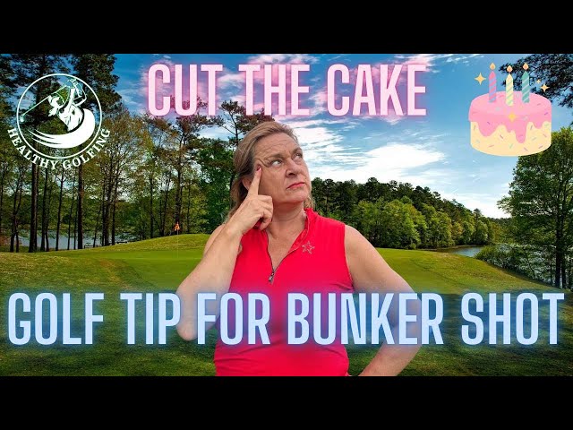 How To Get Out Of The Bunker - The Cake Cutting Visualization  #golf #improveyourgolf #golftrick