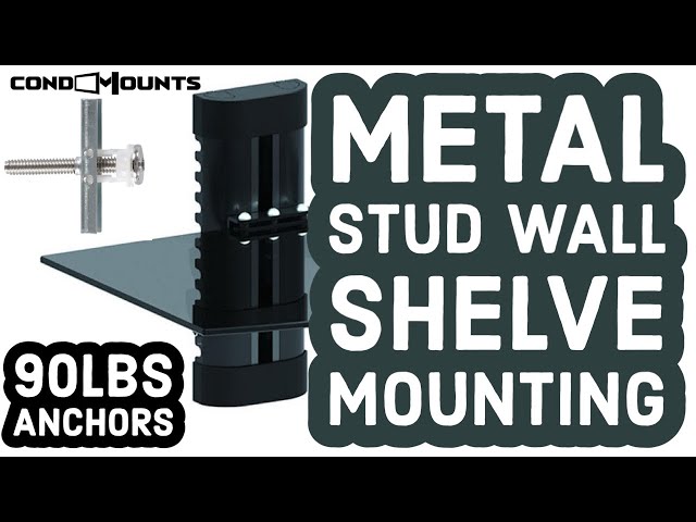 How to attach shelves to a metal stud wall? Mounting a floating shelve to metal stud wall.