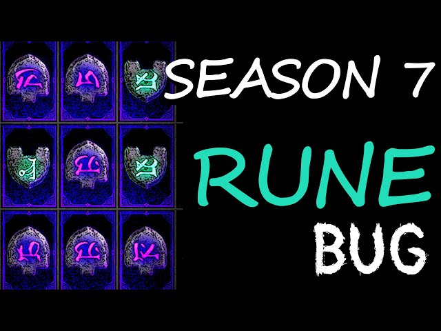 Legendary Rune Crafting Bug - Diablo 4 Season 7