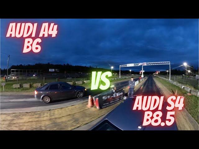 Drag Race Audi A4 B6 VS Audi S4 B8.5 (360 camera)