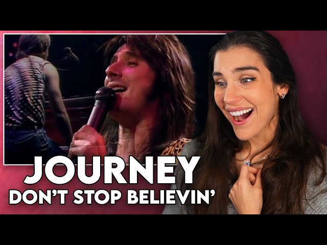 THIS IS PERFECT!!! First Time Reaction to Journey - "Don't Stop Believin'" Escape Tour