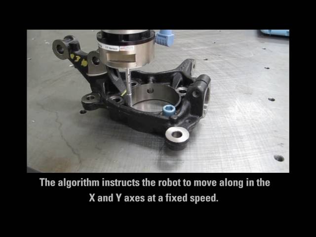 ATI Force/Torque Sensor enabling part path navigation on a UR5 Universal Robot