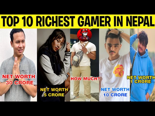 Top 10 Richest Gaming Youtubers In Nepal 2024 | Tonde Gamer, Sooneeta, Laka Gaming, 4k Gaming Nepal