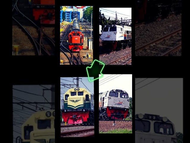 4 Lokomotif Kereta Api || Tergagah #shorts #keretaapiindonesia