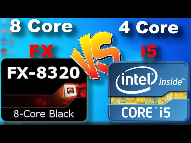 Here it is!  FX 8320 vs i5 3570 AMD 8 Core vs Intel 4 Core benchmark comparison Intel vs AMD