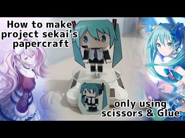 How to make papercraft project sekai (eng)