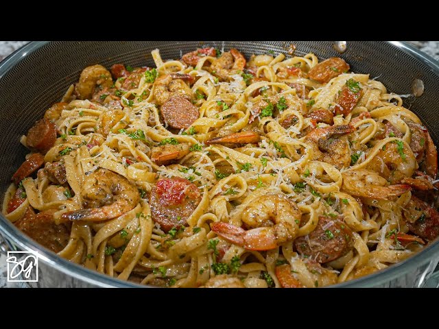 Shrimp and Sausage Cajun Pasta