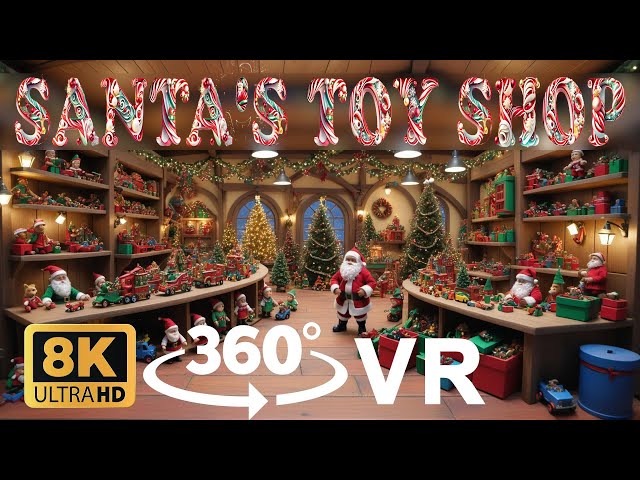 Santa's Magical Toy Shop VR Tour | A Festive 360° Adventure