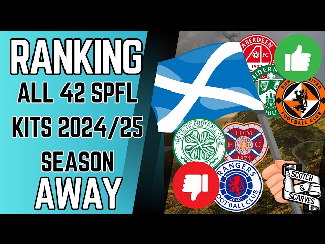 Ranking ALL 42 SPFL Away Kits 2024/25!! Scottish Football Shirt of the Season!!