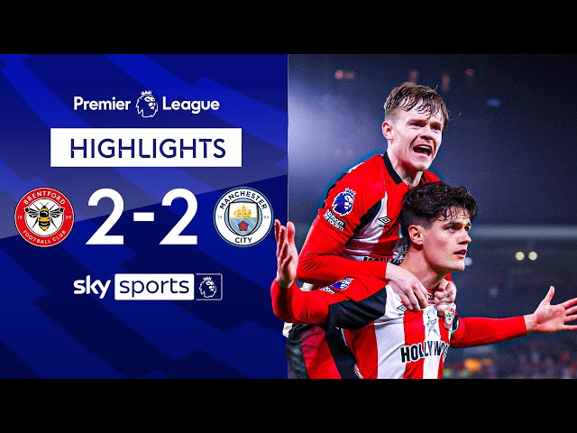 Norgaard seals late Bees comeback against champions 🐝 | Brentford 2-2 Man City | EPL Highlights