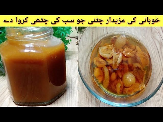 khubani Ki Chatni Recipe || How To Make Apricot Chutney || Apricot Sauce || Nusrat Food Secrets