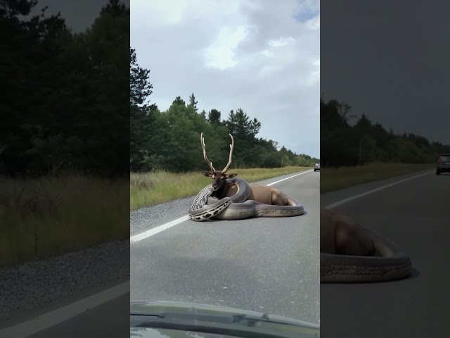 Horrifying scene on the highway #animals  #fusion  #hybrid  #animalfusion  #foryou