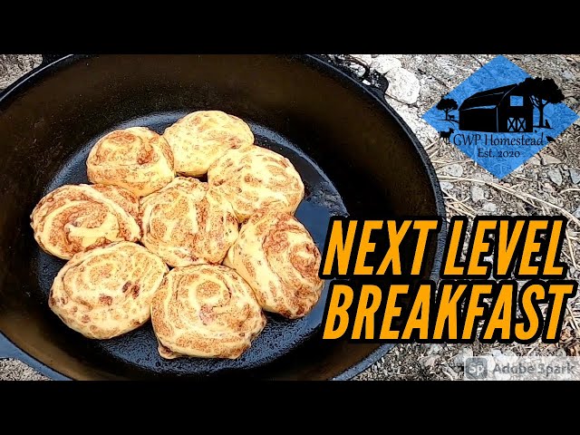 Dutch Oven Cinnamon Rolls | DELICIOUS & EASY Camping Breakfast!