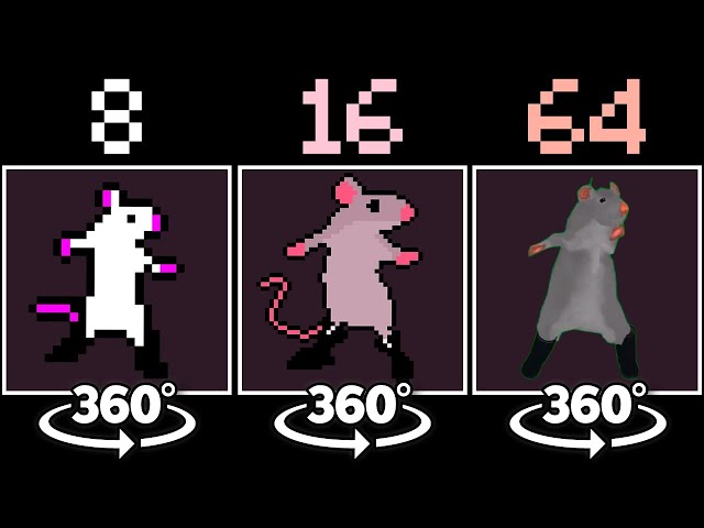 360° VR Chess Type Beat in Different Bits (Rat Dance)