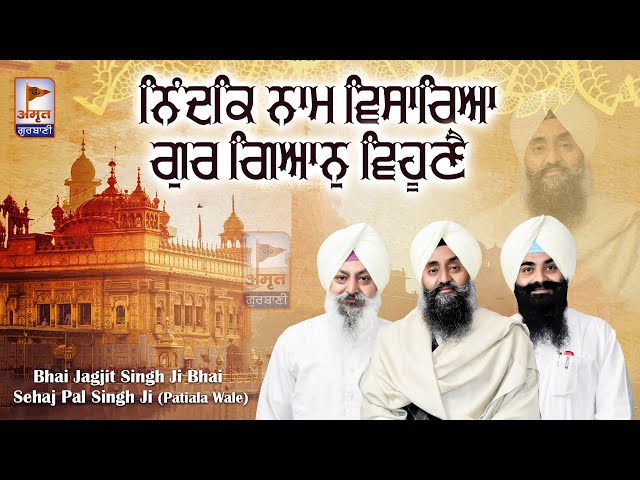 ਨਿੰਦਕਿ ਨਾਮ ਵਿਸਾਰਿਆ ਗੁਰ 🙏 Bhai Jagjit Singh Bhai Sehajpal Singh Ji (Patiala)@AmritGurbani24x7 FULL HD