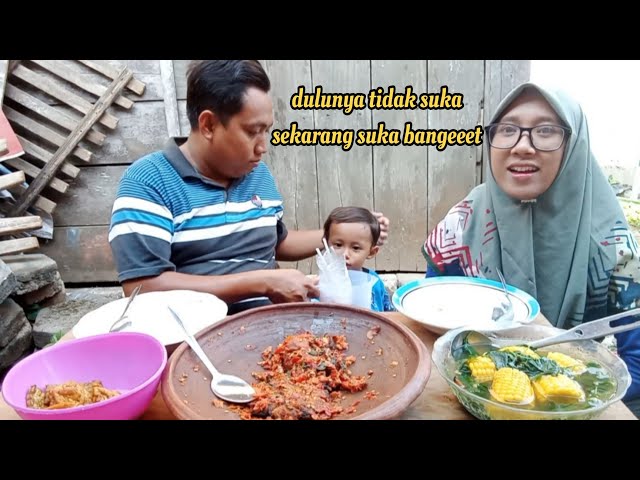 MASAKAN NUSANTARA RASANYA JUARA‼️MUKBANG SAMBAL PANGGANG KEMANGI+SAYUR BAYAM JAGUNG MANIS+TAHU TEMPE