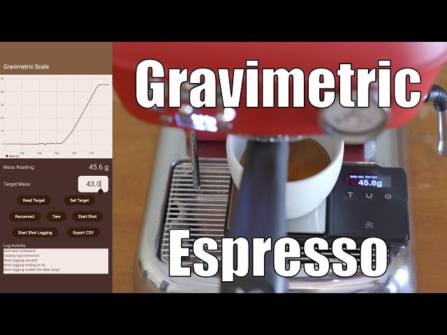 DIY Gravimetric Espresso with Bluetooth and Android connectivity