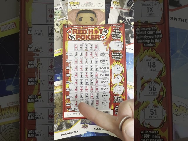 🔥 Red Hot Poker Scratcher: Always Check Your Tickets! 🔥 (Video 65)  #lottery #scratchers