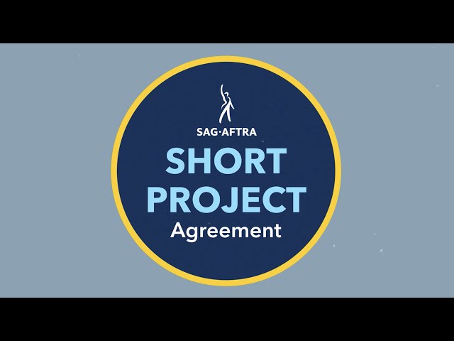 The SAG-AFTRA Short Project Agreement