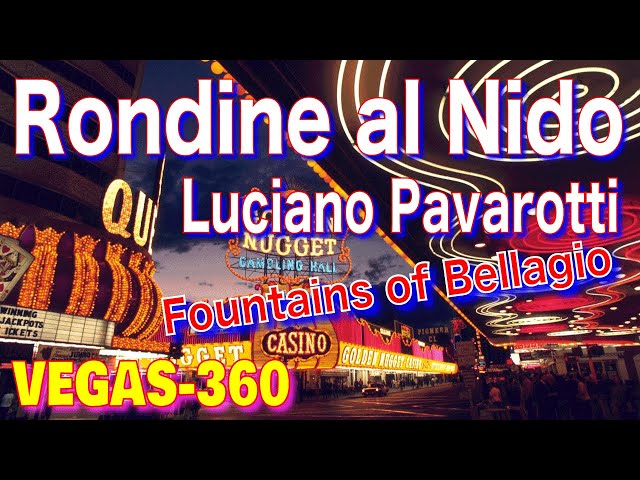 Rondine al Nido / Luciano Pavarotti ベラージオの噴水！Fountains of Bellagio 2022/11