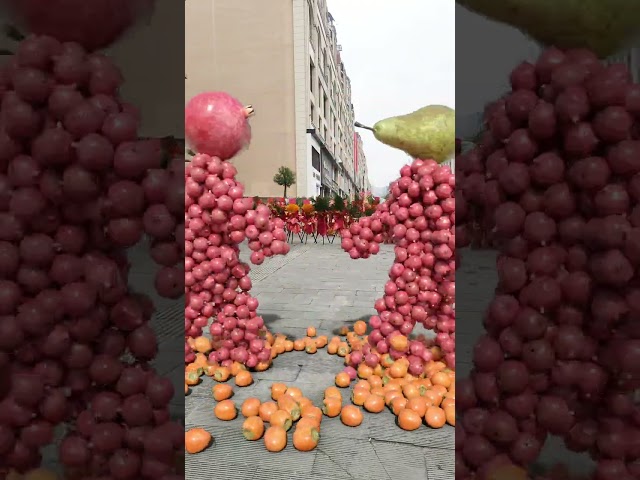 Fruit pairing c4d animation year of dragon good luck special effects