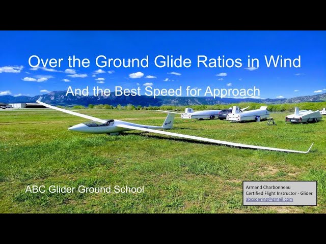 How Far Your Glider Will Soar Over the Ground in Wind