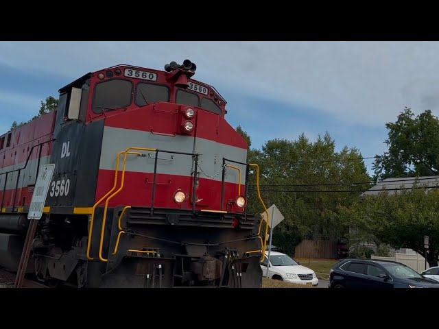 Leased Delaware & Lackawanna Power Pulling NYS&W Local Train through Hawthorne