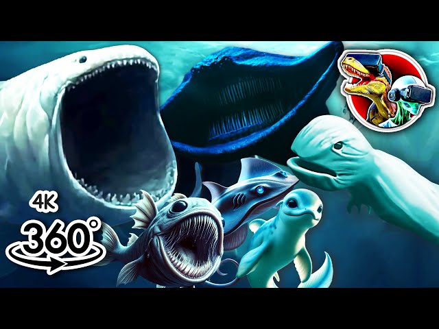 360 Sea Monster Babies like Bloop, Sea Eater and Julia Beast | 360 video 4K