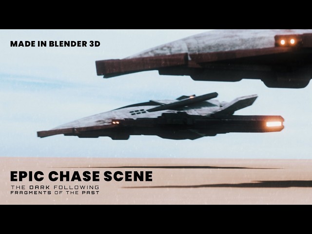 Starfighter Chase in Blender 3D (4K) - EPIC SCENE | The Dark Following: Fragments Of The Past