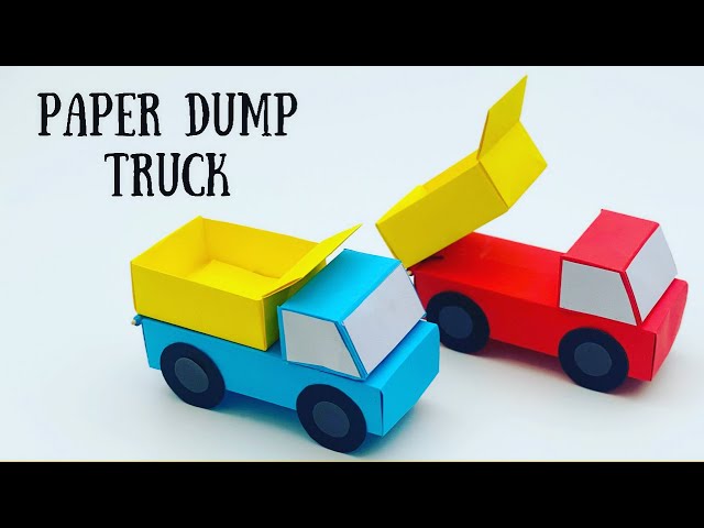 How To Make Paper Toy TRUCK For Kids / Paper Craft For SCHOOL / Paper Craft Easy / KIDS crafts / toy