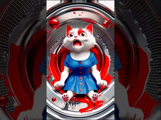 SAD CAT STORY 😭😭😭😭😭||KITTEN FASH GAYA WASHING MACHINE ME||#funny#shortsfeed#shorts#ai#cute#yt#😭😭😭😭😭😭