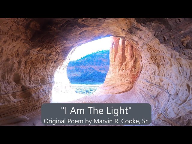 Exploring the beautiful Kanab Sand Caves, and the original poem "I am the Light" by Marvin R. Cooke