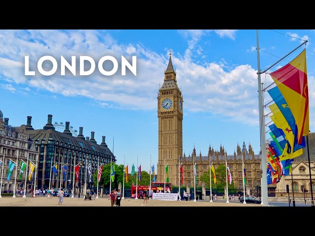 LONDON HEATWAVE WALK 🥵 VICTORIA Station, Victoria Street to 🔔 BIG BEN | Walking tour [4K]