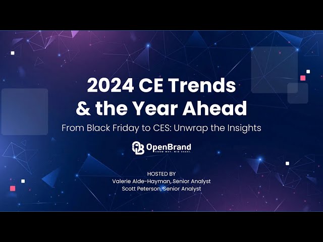 2024 Consumer Electronics Trends: Holiday Insights & 2025 Predictions | OpenBrand Webinar