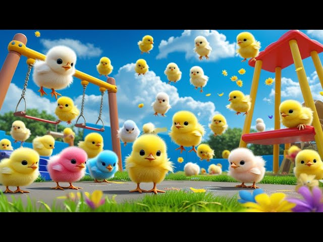 World Cute Chickens, Colorful Chickens, Rainbows Chickens, Cute Ducks, Cat, Rabbits,Cute Animals🐤🐣