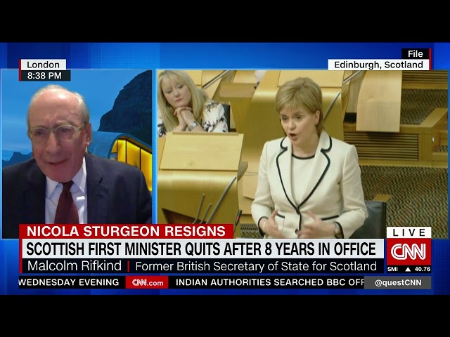 Scottish First Minister quits after 8 years in office