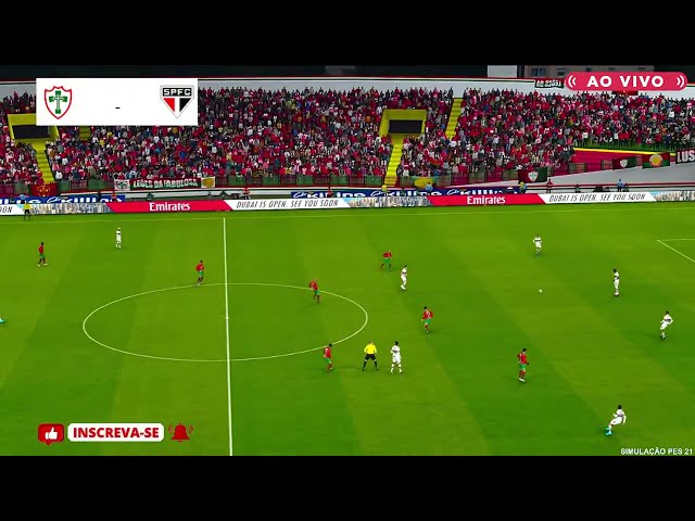 PORTUGUESA X SÃO PAULO | AO VIVO COM IMAGENS DO PAULISTÃO | AGORA | JOGO HOJE | PES21