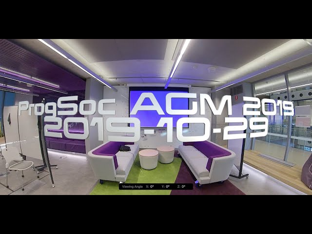 [8K60] ProgSoc AGM 2019 in 360°