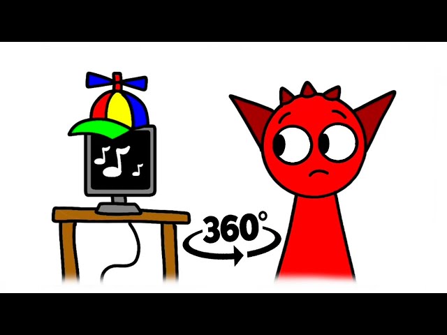 Fun Computer Animation by Sprunki | Compu de diversión Animación de Sprunki 360º VR Animation