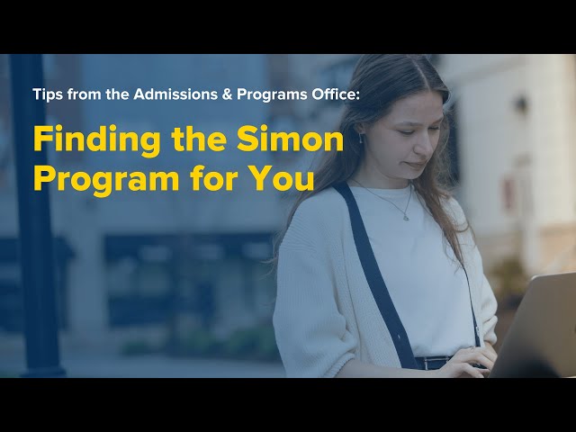 Finding the Simon Program for You