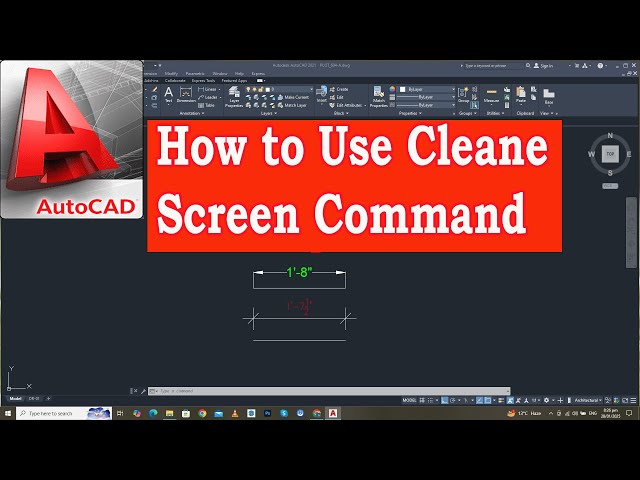 How To Use Clean Command in AutoCAD | Clean Screen AutoCAD | AutoCAD Shortcuts