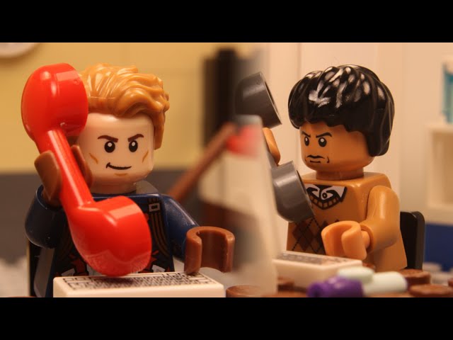 Lego Captain America Calls Tech Support