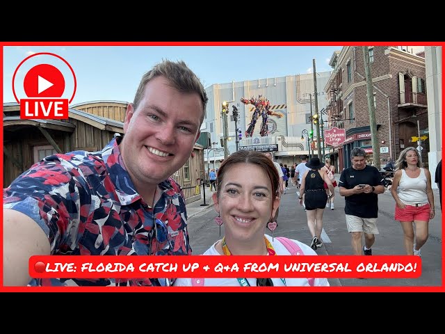 🔴LIVE: Join us for some Universal Orlando Florida feels with a Q&A Catchup! 🇺🇸😃