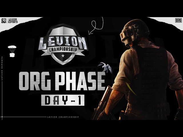 Bgmi : LEVION CHAMPIONSHIP 🏆 20,000 INR | ORG PHASE LIVESTREAM | LEVION ESPORTS