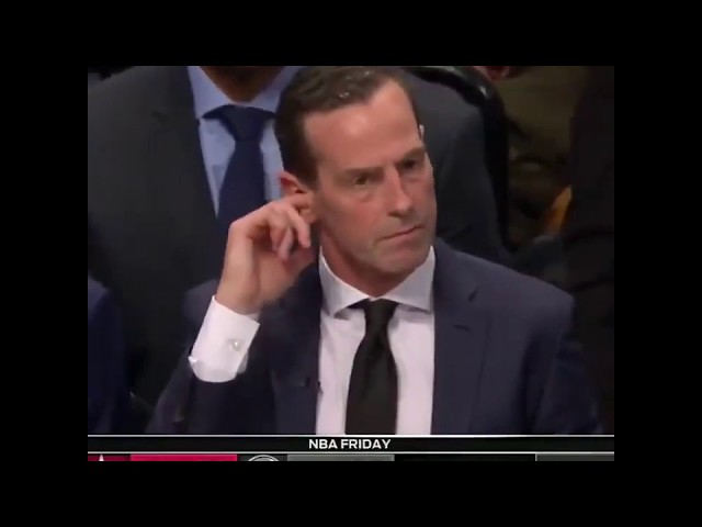 Brooklyn Nets Coach Kenny Atkinson Picks His Ear And Eats It! 😂