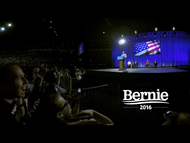 VR 360 Bernie Sanders Rally in LA (Part One): Sarah Silverman's Intro